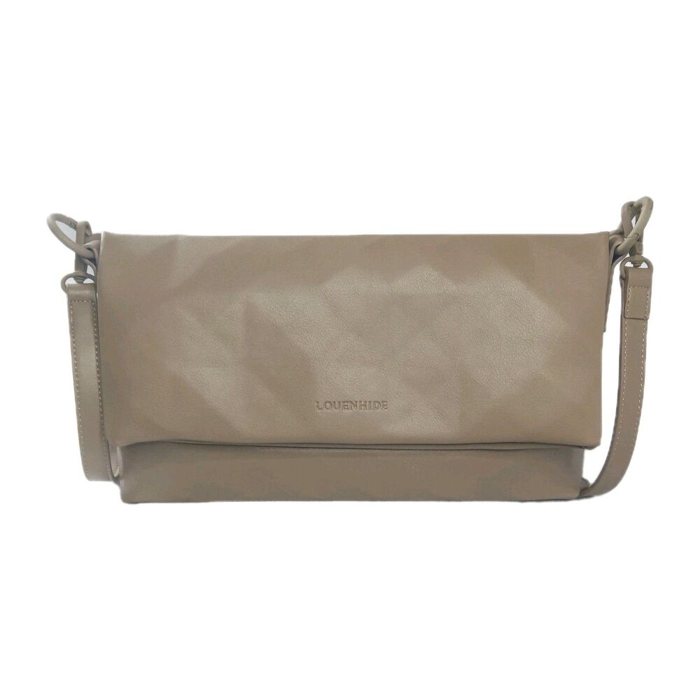 Louenhide Marley Shoulder Bag Taupe Brown Vegan Leather